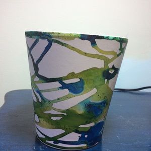 Hand painted ceramic planter